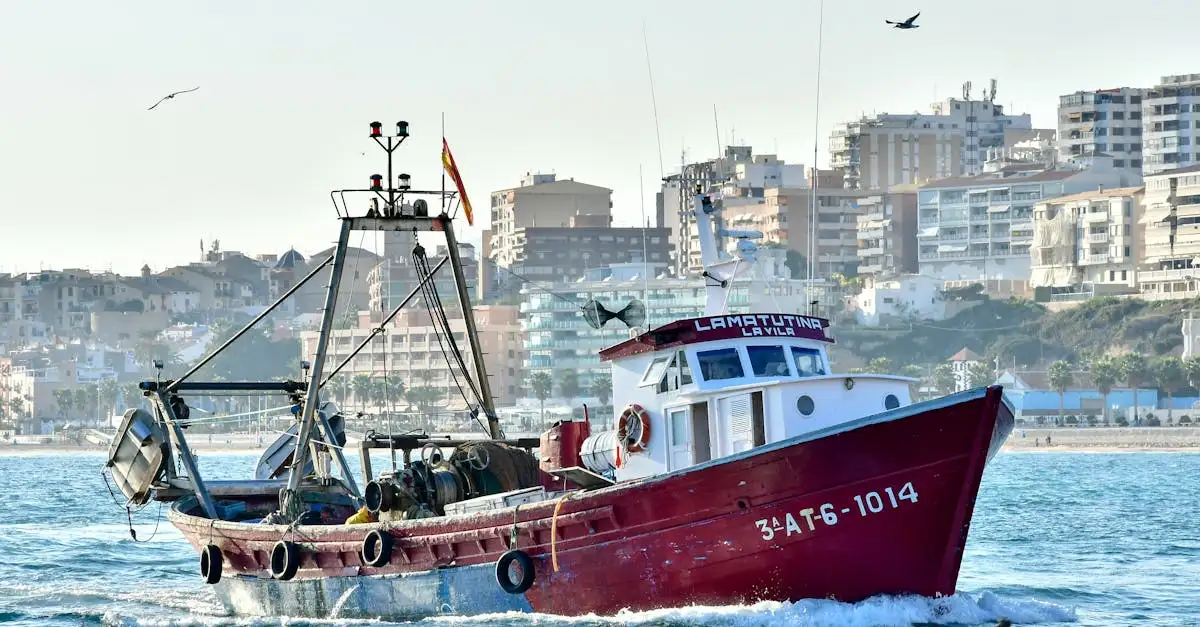 De haven en kustlijn van Villajoyosa
